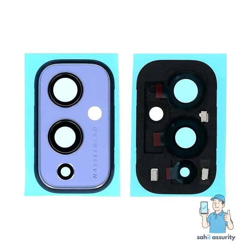 Camera Lens Glass with Frame for OnePlus 9 Purple